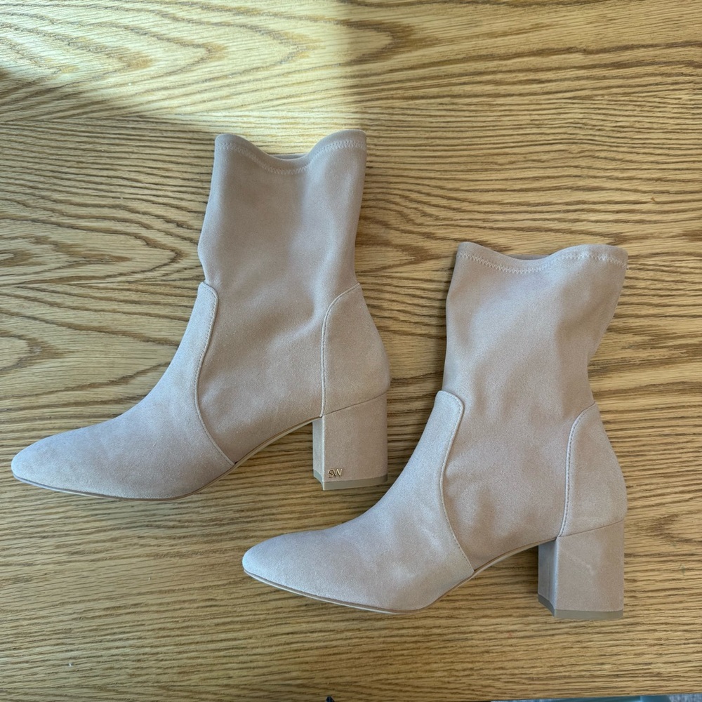 Stuart Weitzman Ariana 60 Sock Bootie - Picture 8 of 13